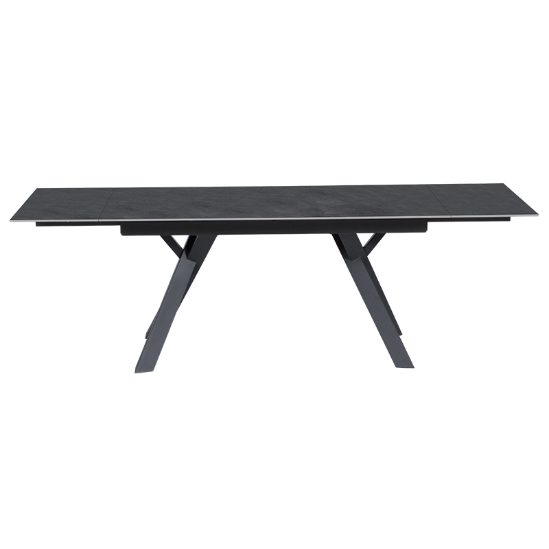 Разтегателна трапезна маса OPOLE - тъмносива