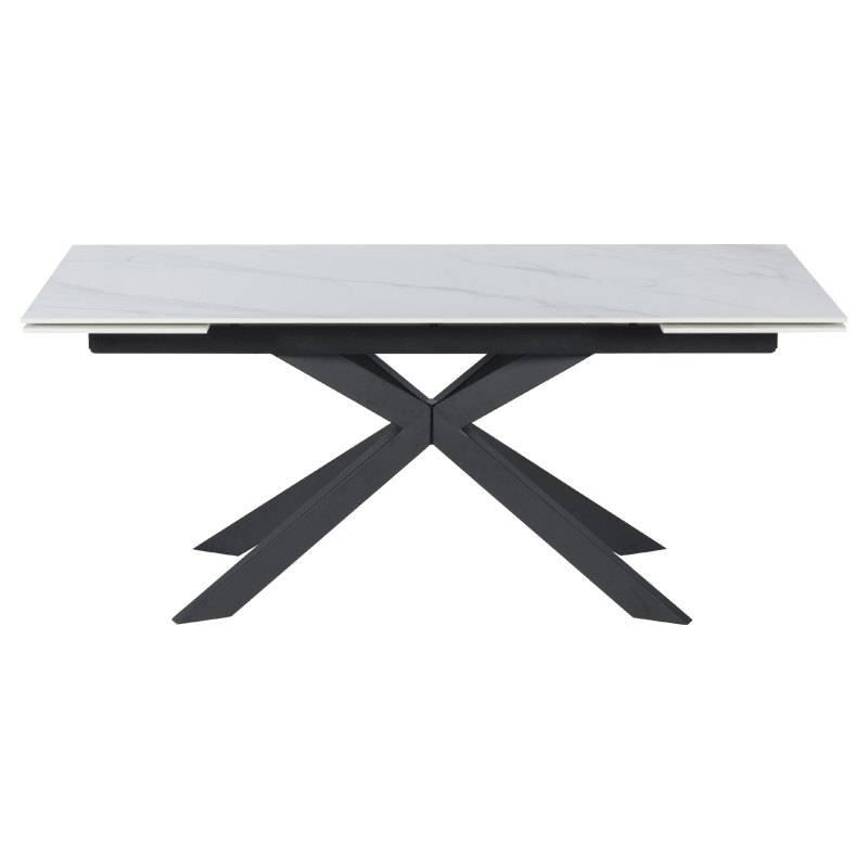 Разтегателна трапезна маса ELK - бяла