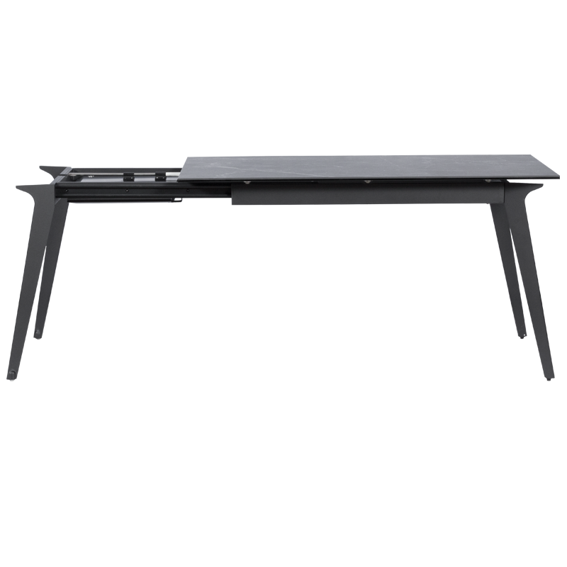 Разтегателна трапезна маса LAGOW - черна
