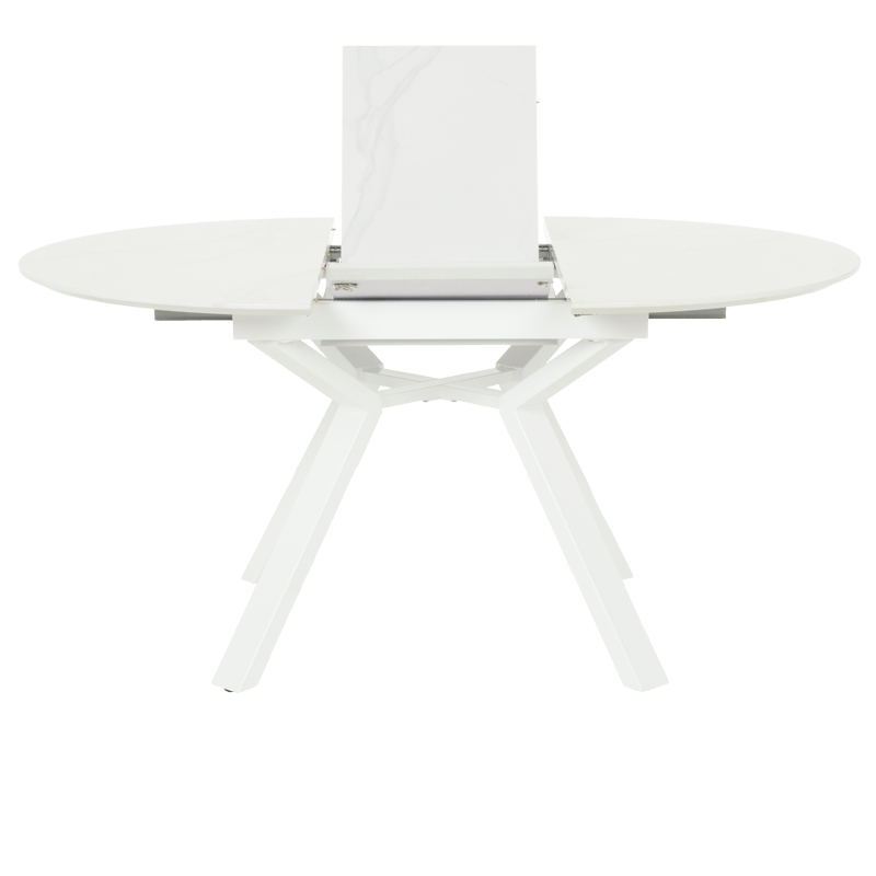 Разтегателна трапезна маса BOSTON - бяла