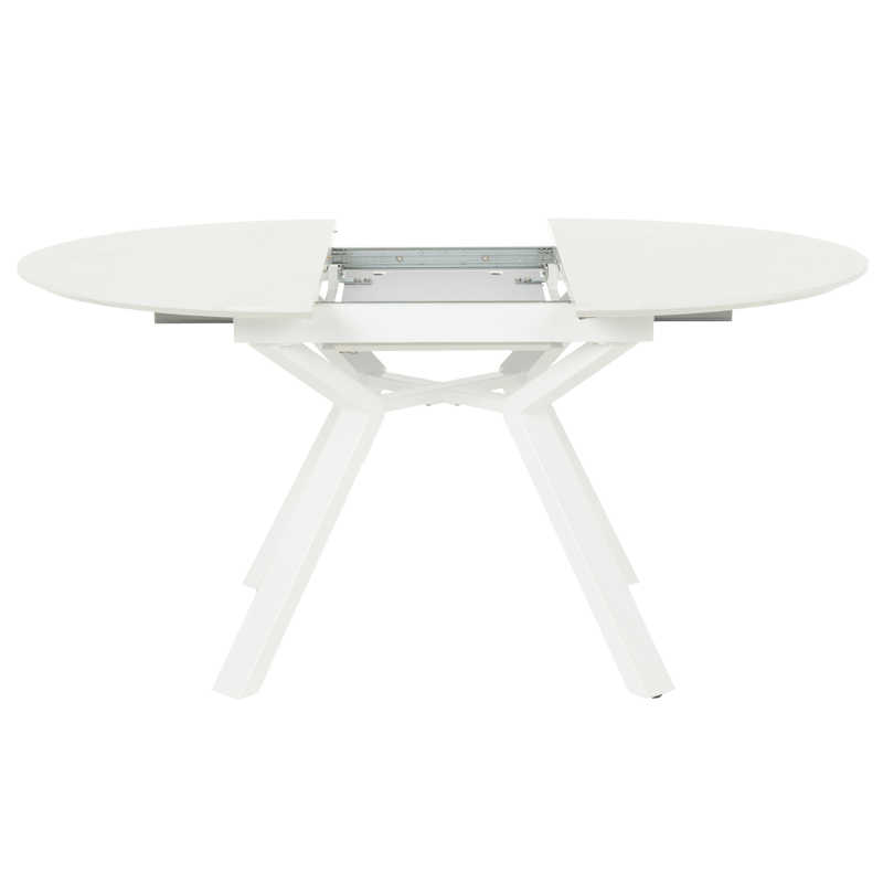 Разтегателна трапезна маса BOSTON - бяла