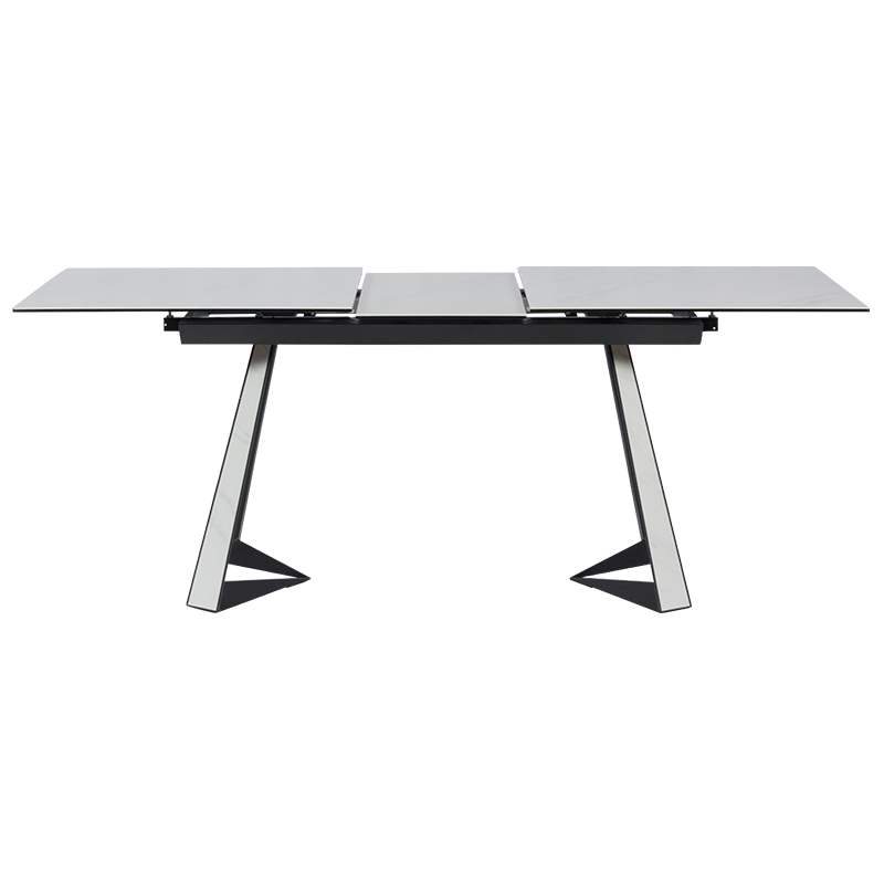 Разтегателна трапезна маса ADAM L - бяла