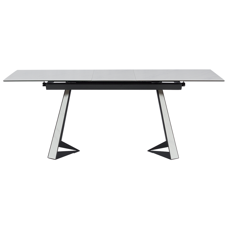 Разтегателна трапезна маса ADAM L - бяла