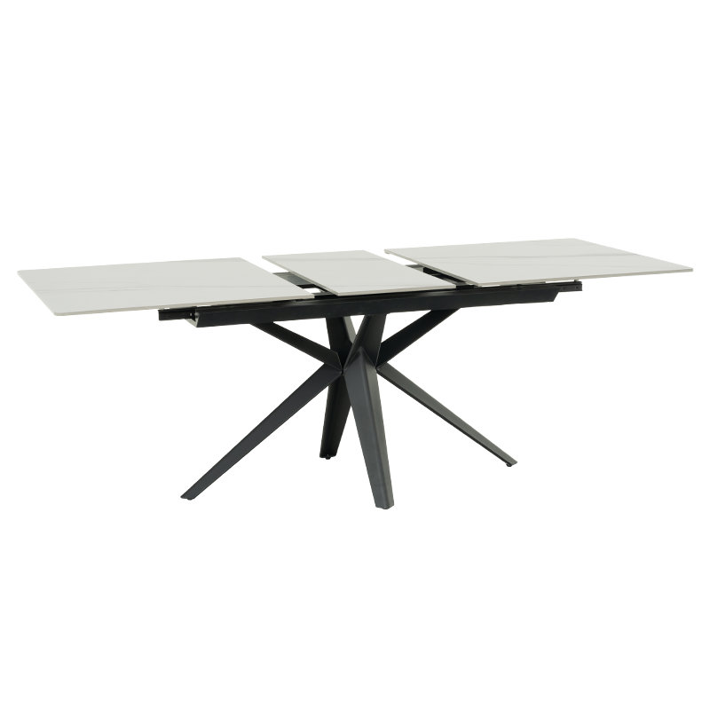 Разтегателна трапезна маса ZORY - бяла