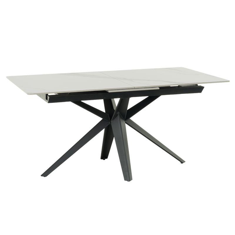 Разтегателна трапезна маса ZORY - бяла