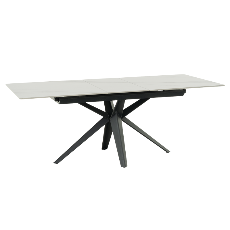 Разтегателна трапезна маса ZORY - бяла
