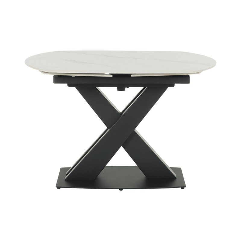 Разтегателна трапезна маса KARLINO - бяла