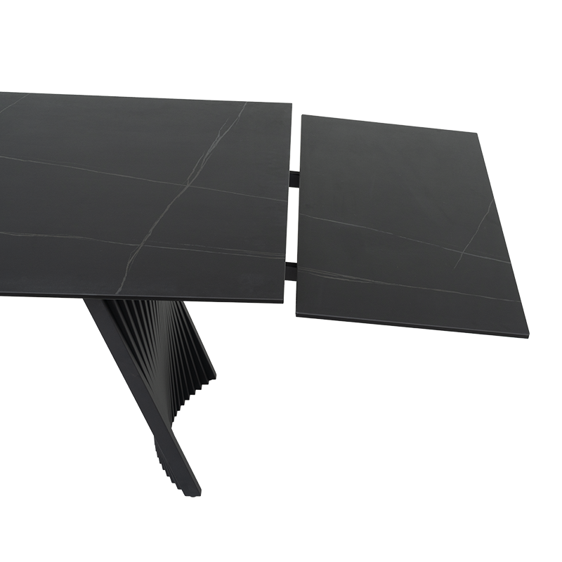 Разтегателна трапезна маса KOWAL - черна