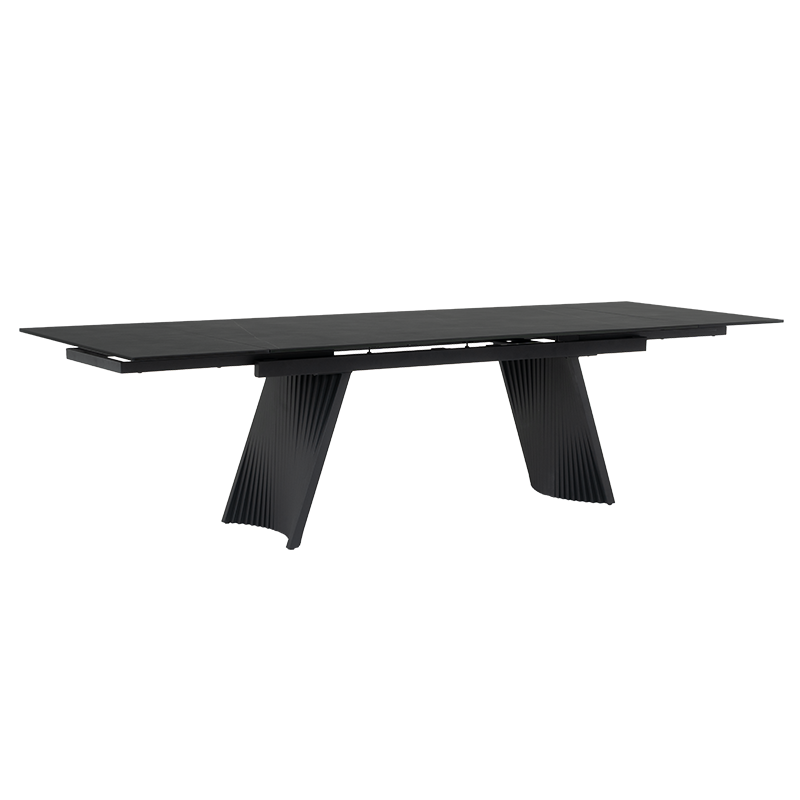 Разтегателна трапезна маса KOWAL - черна