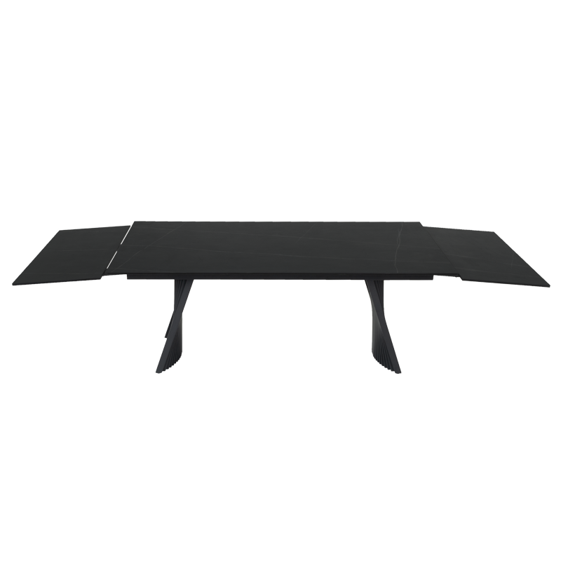 Разтегателна трапезна маса KOWAL - черна