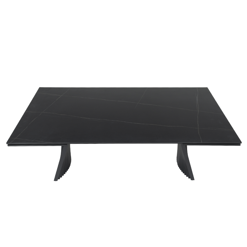 Разтегателна трапезна маса KOWAL - черна