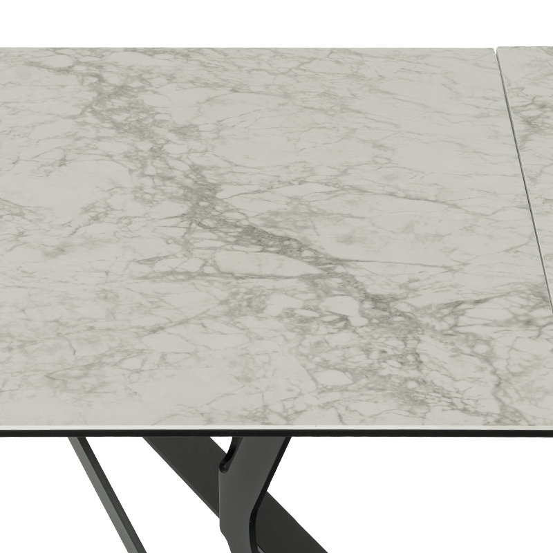 Разтегателна трапезна маса MARKI - бяла