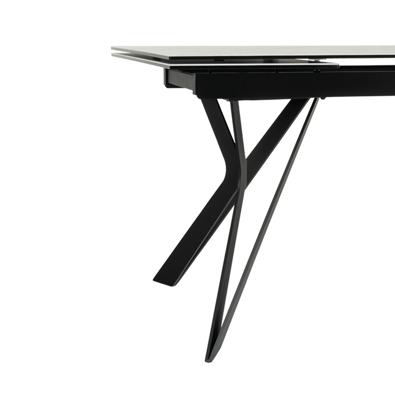 Разтегателна трапезна маса MARKI - бяла