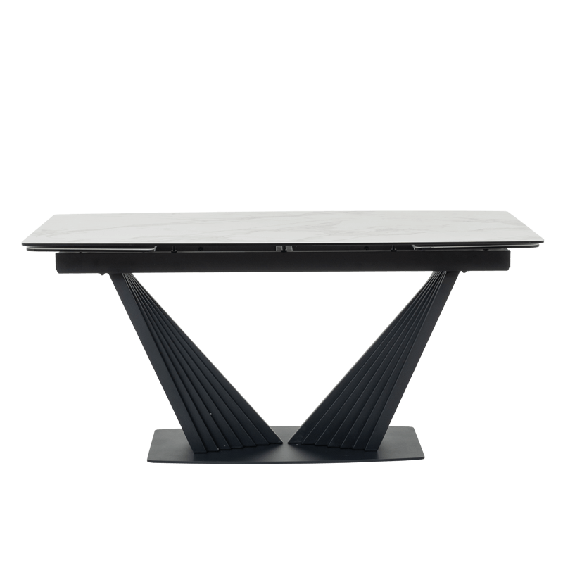 Разтегателна трапезна маса LEGNICA - бяла