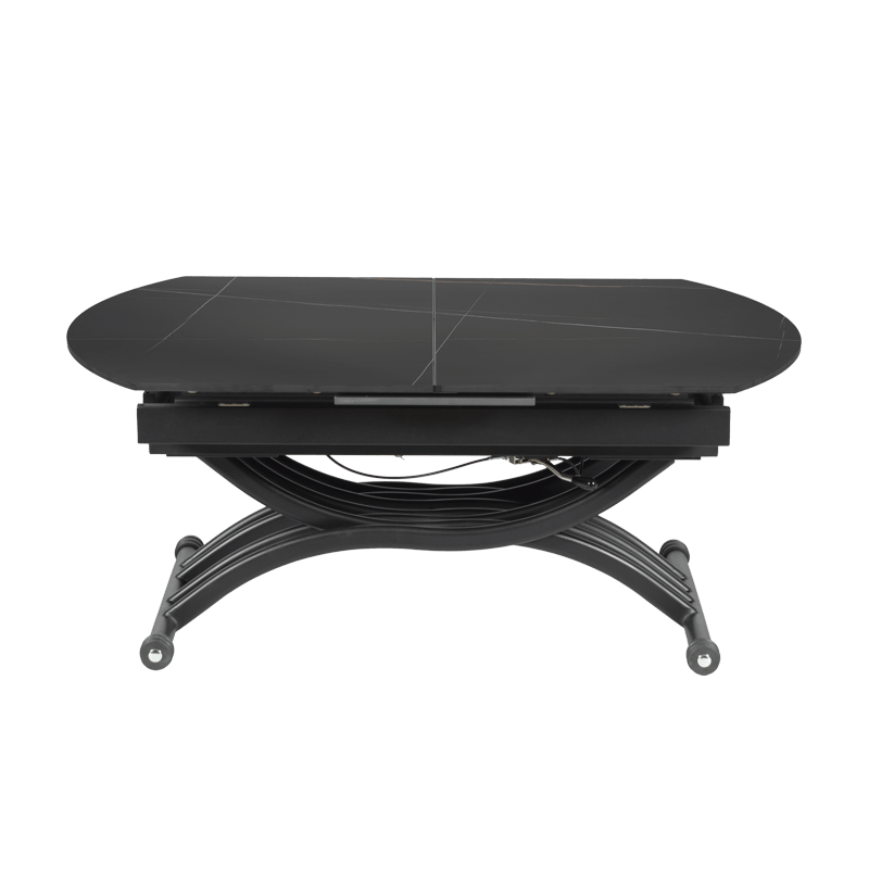 Разтегателна маса с повдигащ механизъм LESKO - черна