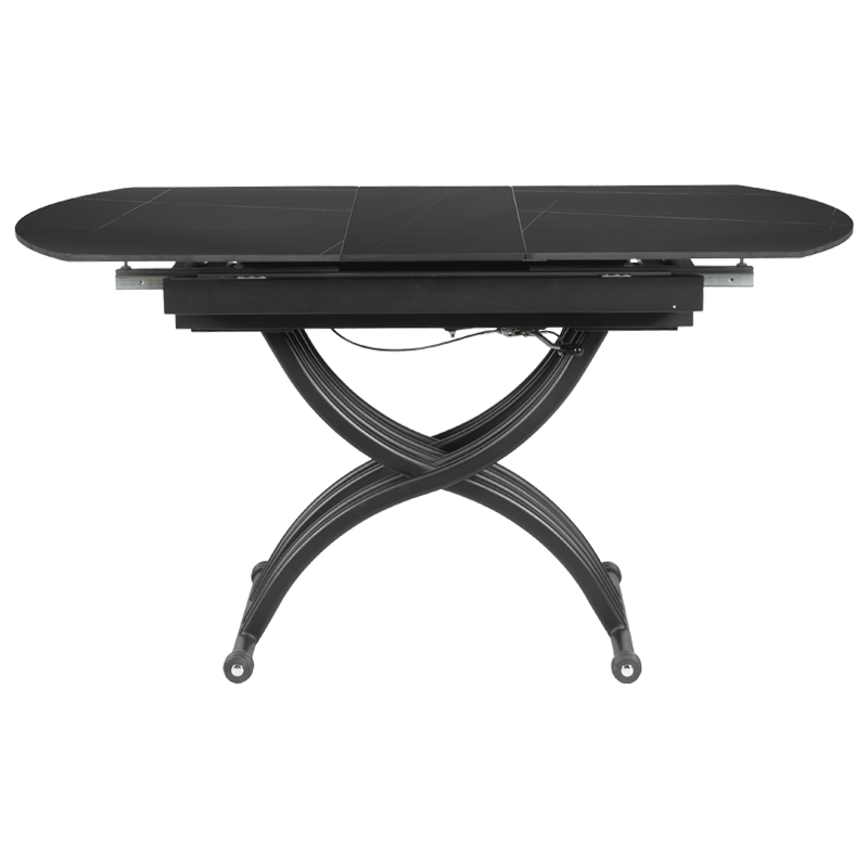 Разтегателна маса с повдигащ механизъм LESKO - черна