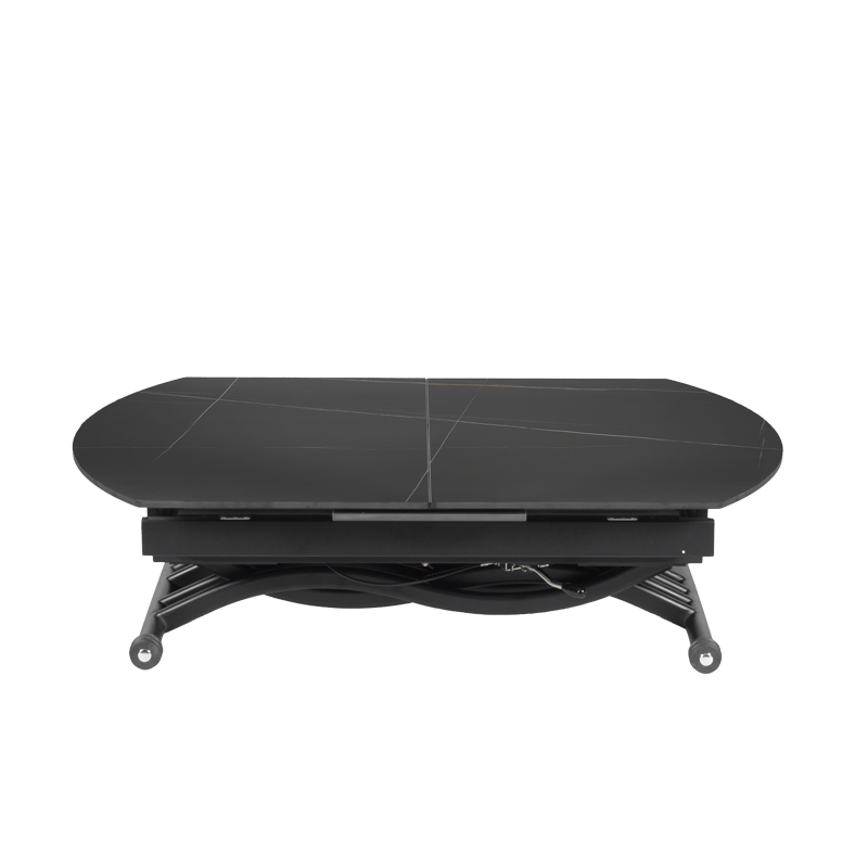 Разтегателна маса с повдигащ механизъм LESKO - черна