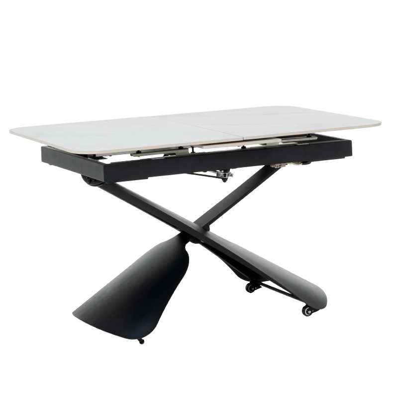 Разтегателна маса с повдигащ механизъм CAGUA - бяла