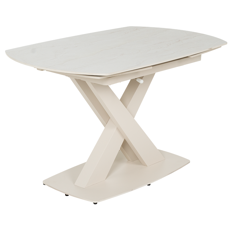 Разтегателна трапезна маса MATEO - крем