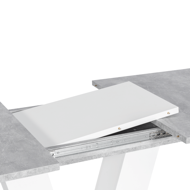 Разтегателна трапезна маса ALARA - бяла
