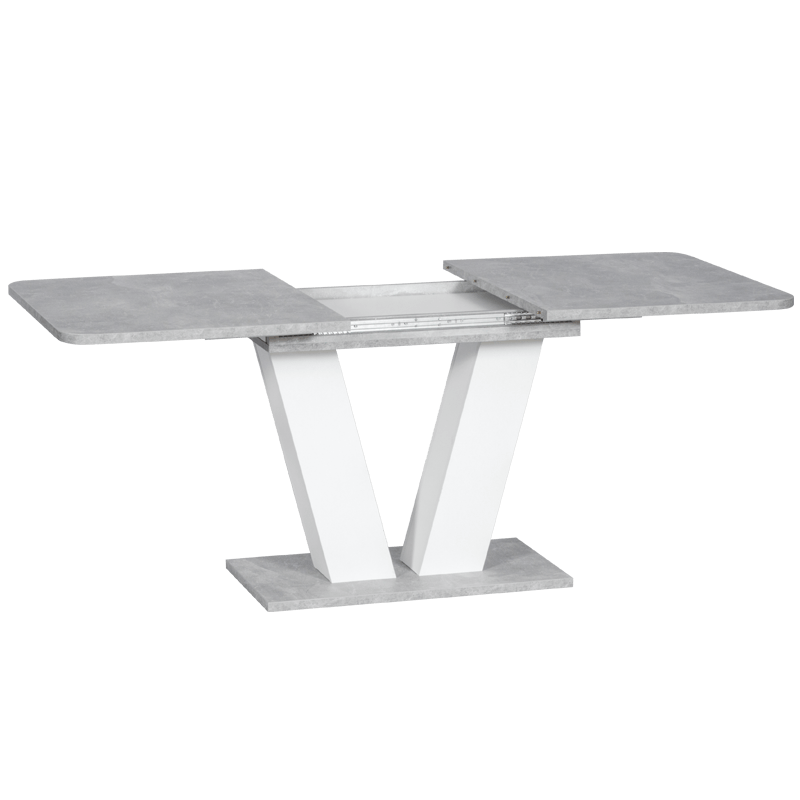 Разтегателна трапезна маса ALARA - бяла