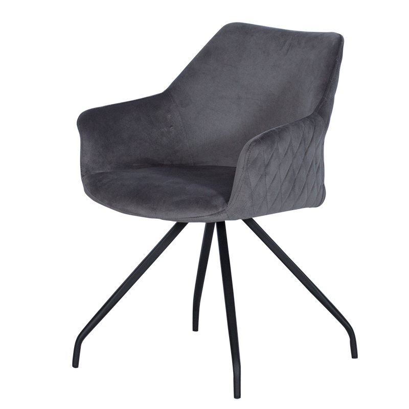 Трапезен стол KENDAL - тъмносив BF 2