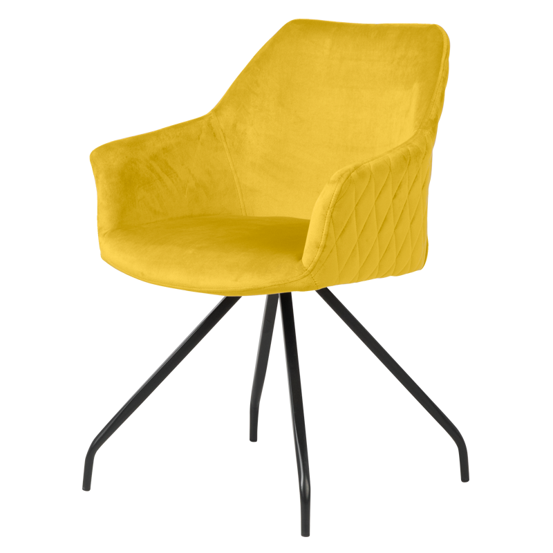 Трапезен стол KENDAL - жълт BF 2