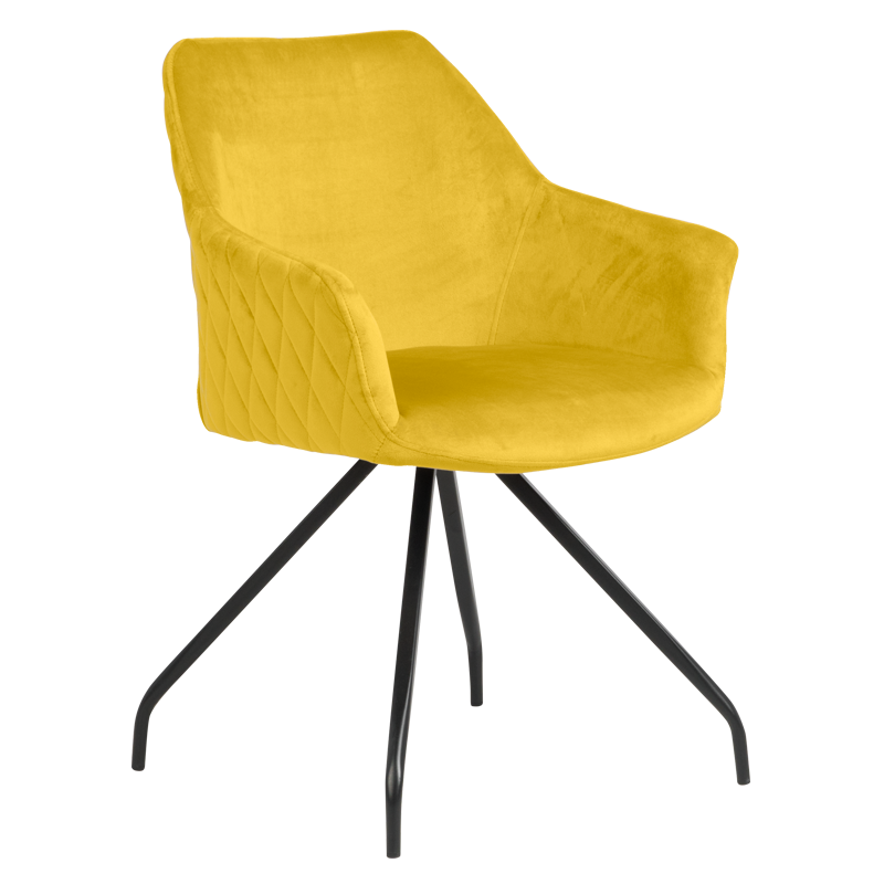 Трапезен стол KENDAL - жълт BF 2