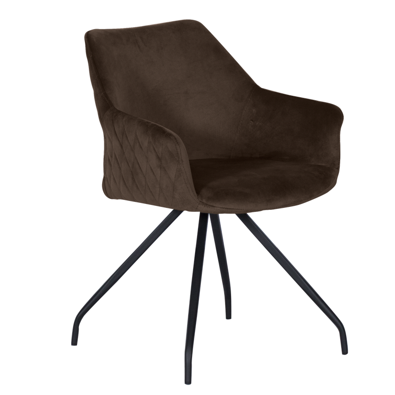 Трапезен стол KENDAL - кафяв BF 2