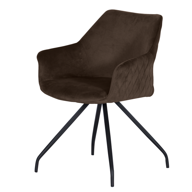 Трапезен стол KENDAL - кафяв BF 2