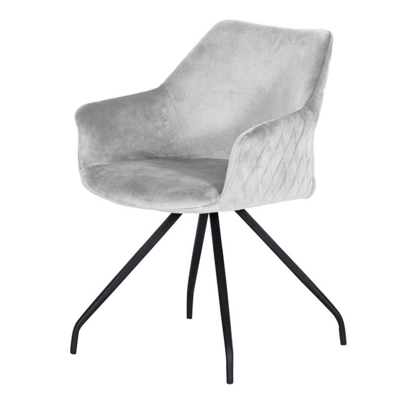 Трапезен стол KENDAL - светлосив BF 2