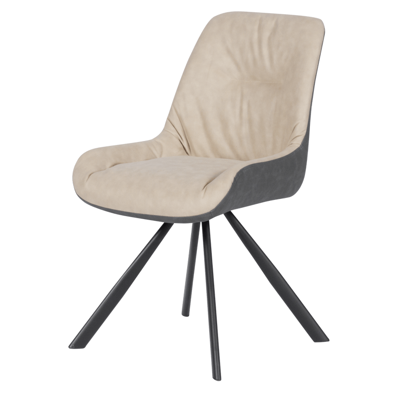 Трапезен стол FROME - крем SF 2