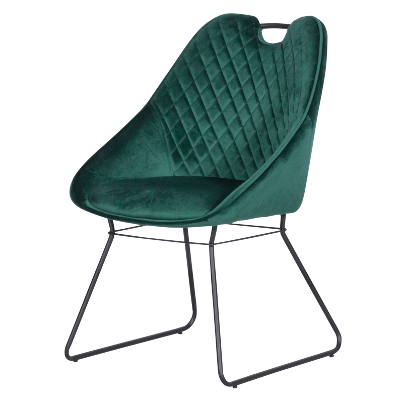 Трапезен стол GEDLING - тъмнозелен BF 2