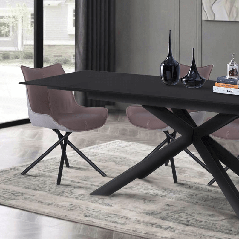 Трапезен стол HALTON - кафяв DX-035