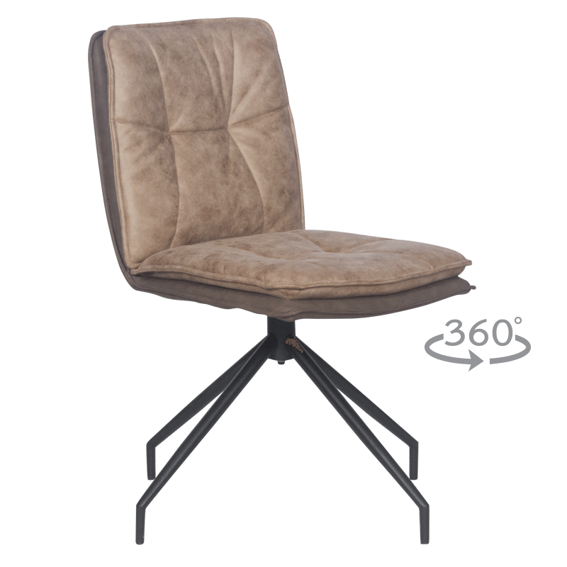 Трапезен стол RAMSEY - светлокафяв BF 1