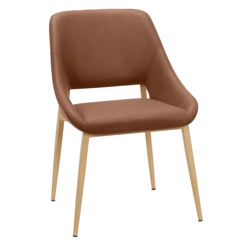 Трапезен стол LUTON - светлокафяв 7