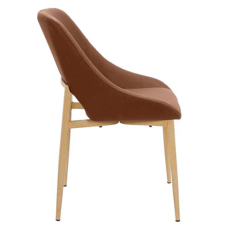 Трапезен стол LUTON - светлокафяв 7