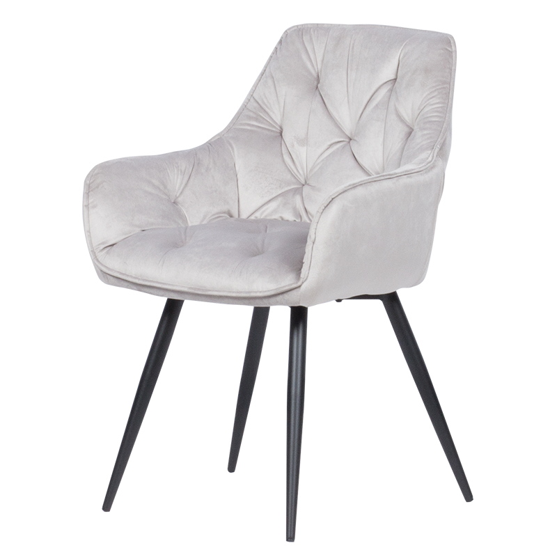 Трапезен стол LATINA - светлосив