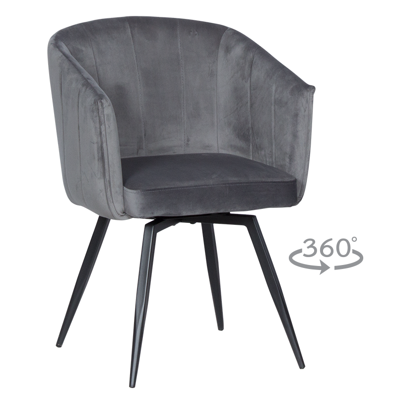 Трапезен стол VENICE - графит