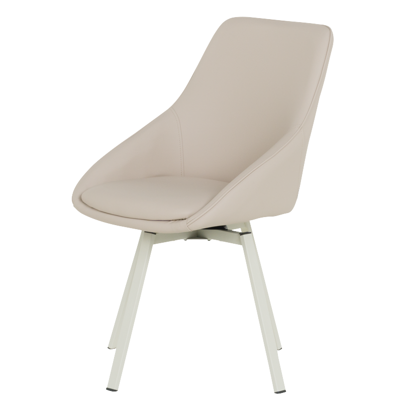 Трапезен стол WIGAN 1 силиконова кожа - лате 05