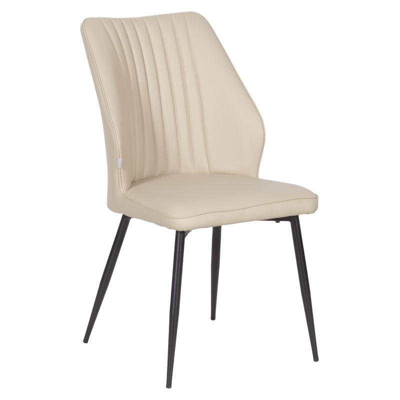 Трапезен стол LAREDO Y еко кожа - крем 79