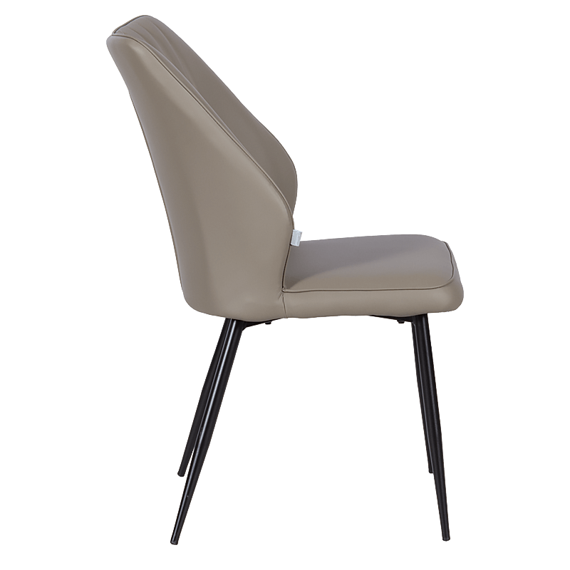 Трапезен стол LAREDO Y еко кожа - тъмнобежов 80