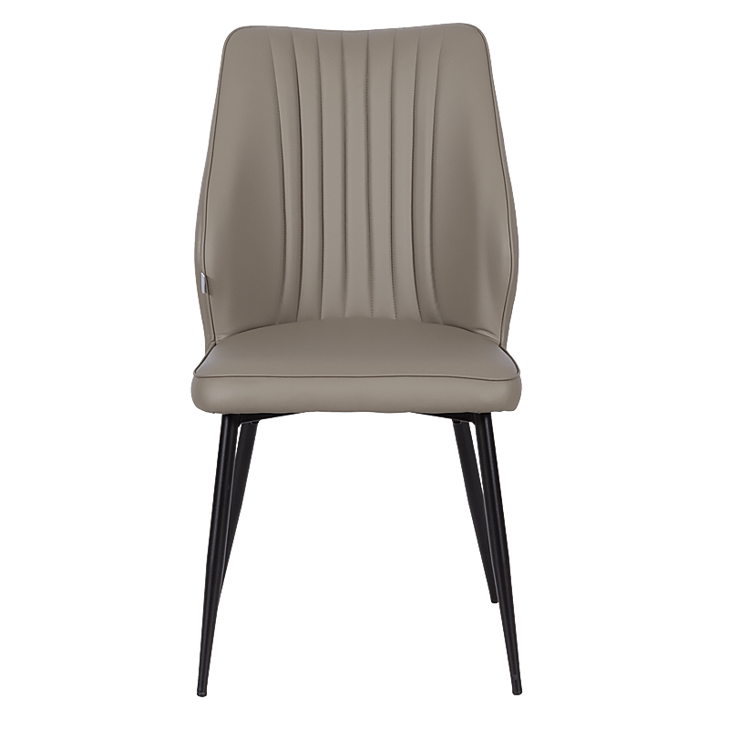 Трапезен стол LAREDO Y еко кожа - тъмнобежов 80