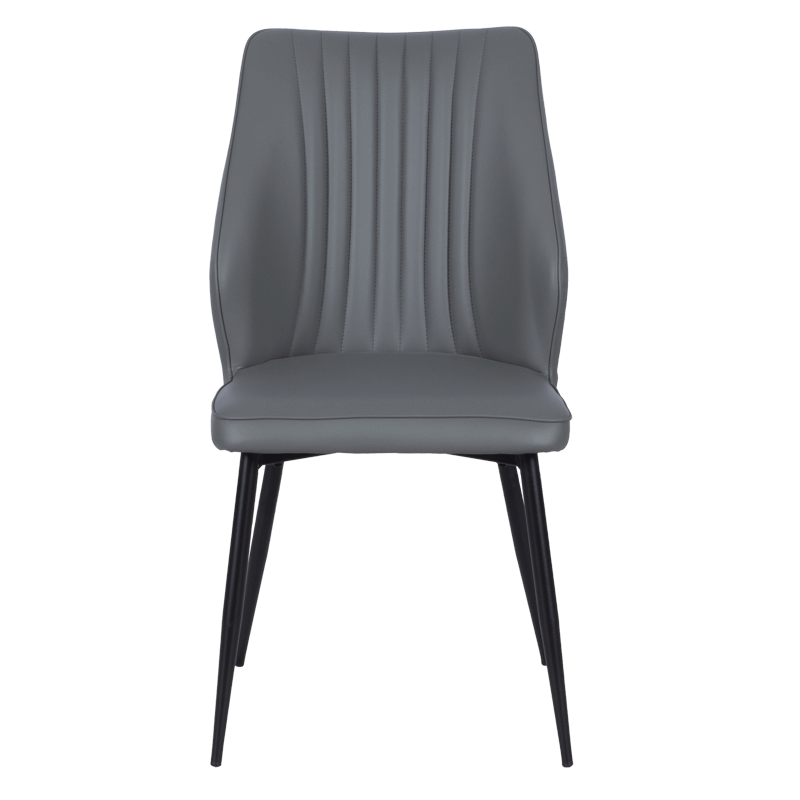 Трапезен стол LAREDO Y еко кожа - тъмносив 14