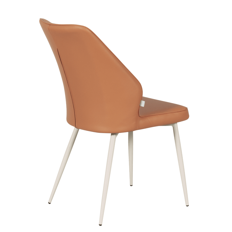 Трапезен стол LAREDO 1 Y силиконова кожа - тъмнооранжев 20