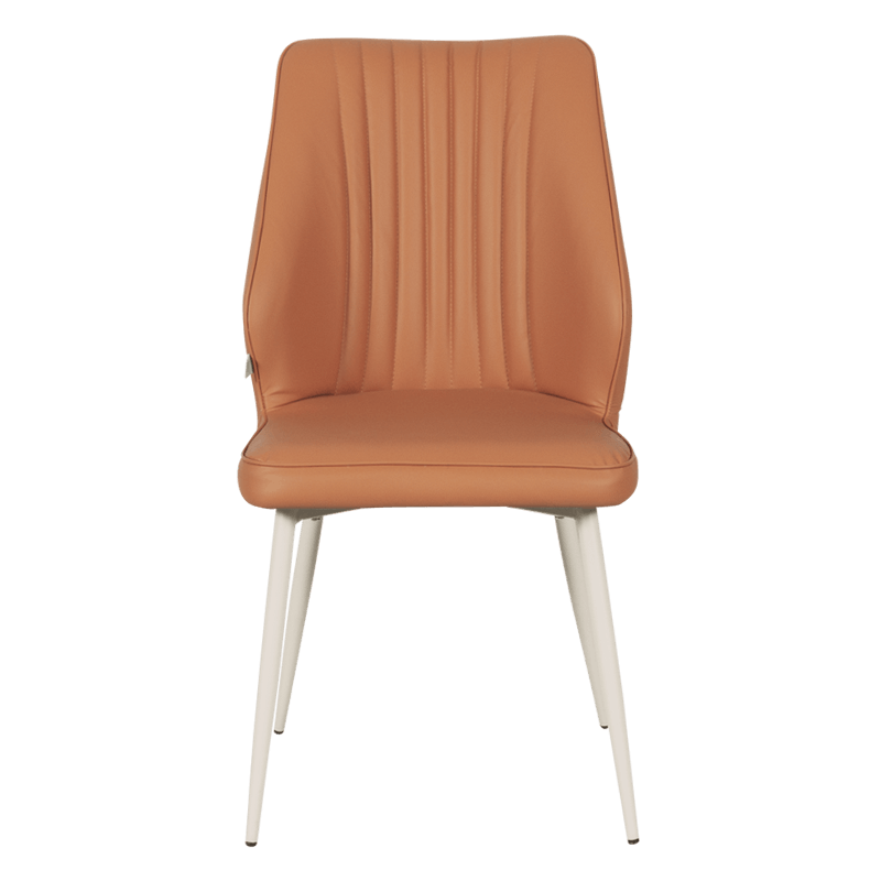 Трапезен стол LAREDO 1 Y силиконова кожа - тъмнооранжев 20