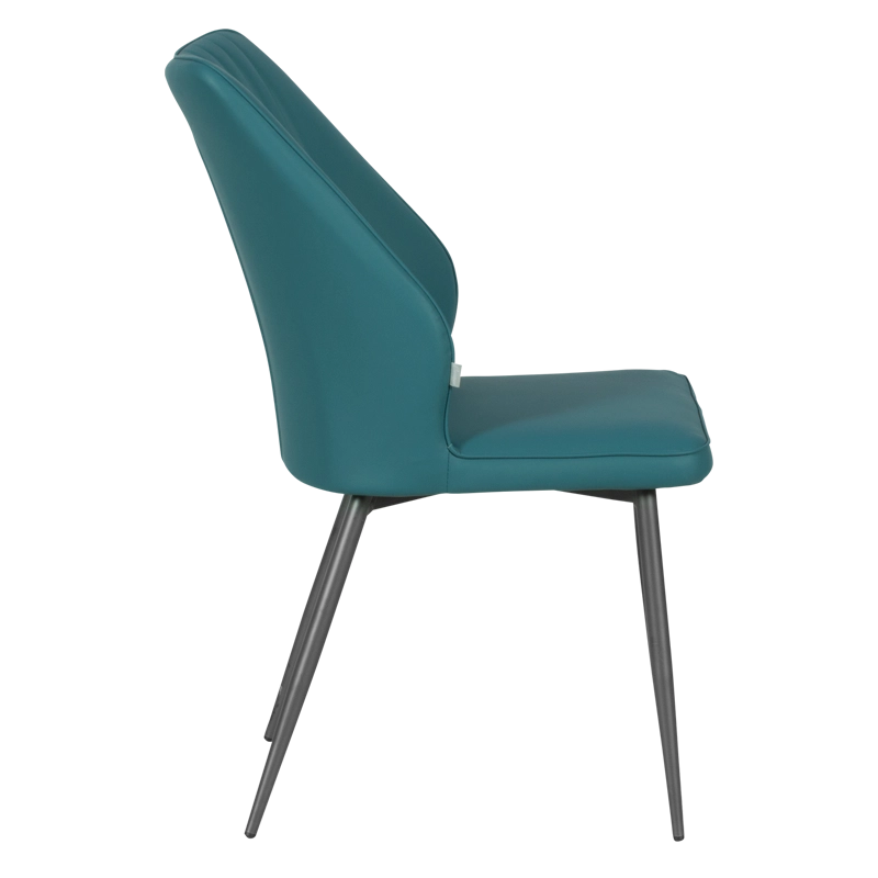 Трапезен стол LAREDO 2 Y силиконова кожа - син 31