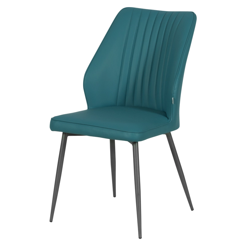 Трапезен стол LAREDO 2 Y силиконова кожа - син 31