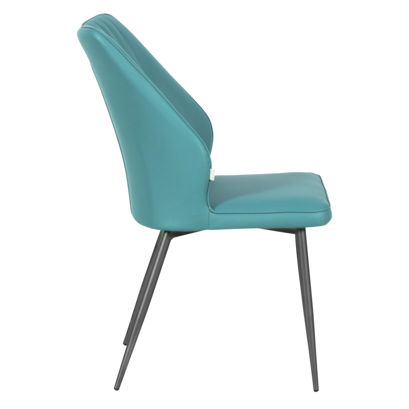 Трапезен стол LAREDO 2 Y силиконова кожа - аквамарин 25