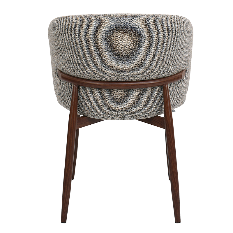 Трапезен стол LETEN - черен-кафяв 170 WAL